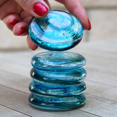 Living Glass Touchstones - Lotus