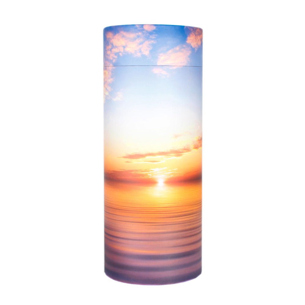 Peaceful Ocean Sunset Scattering - Lotus