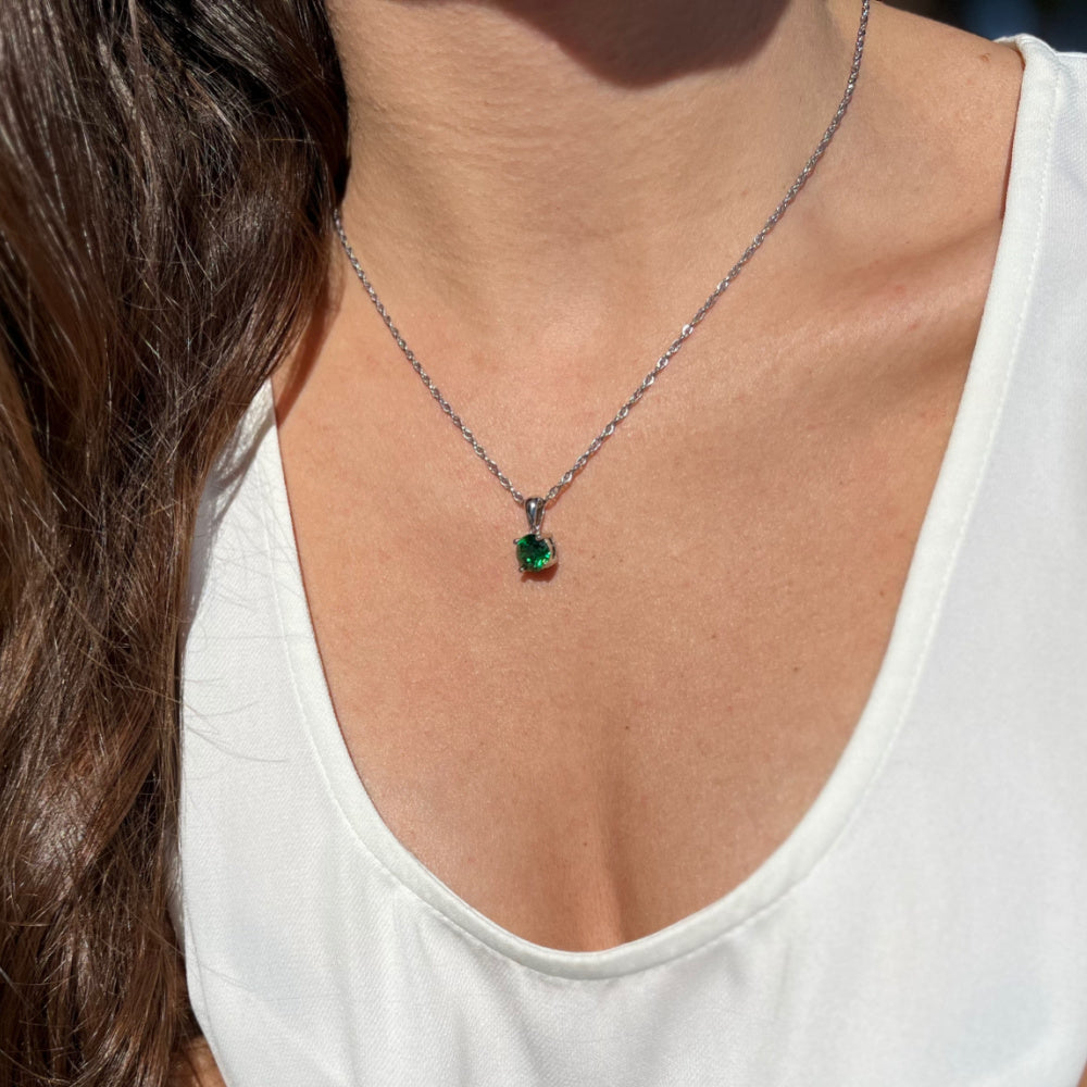 Birthstone Pendant - Lotus