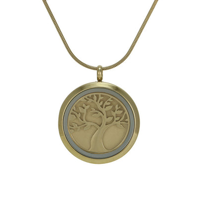 Bronze Tree Cremation Pendant - Lotus