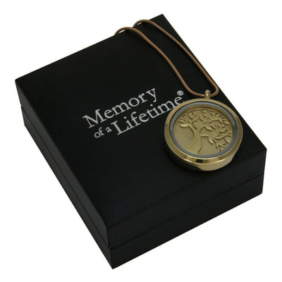 Bronze Tree Cremation Pendant - Lotus