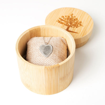 Heart Fingerprint Pendant - Lotus
