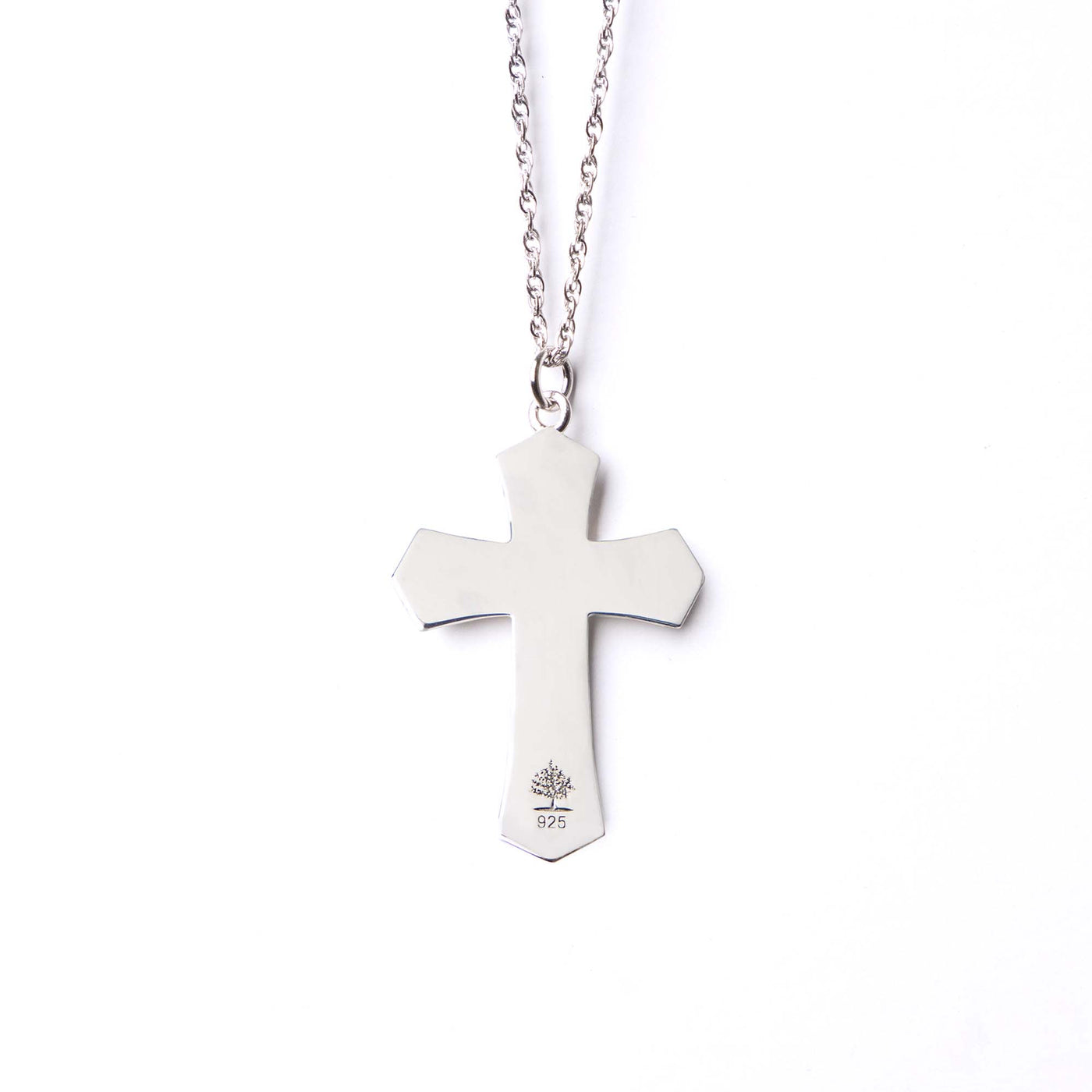 Cross Fingerprint Pendant - Lotus