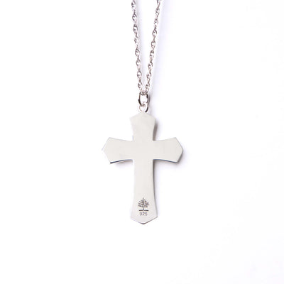 Cross Fingerprint Pendant - Lotus