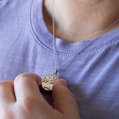 Tree of Life Cremation Pendant - Lotus