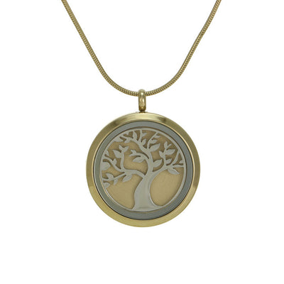 Bronze Tree Cremation Pendant - Lotus