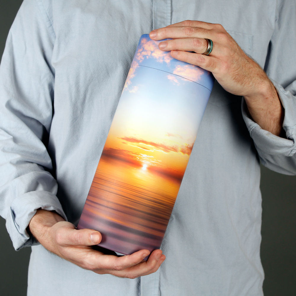 Peaceful Ocean Sunset Scattering - Eternal Peace